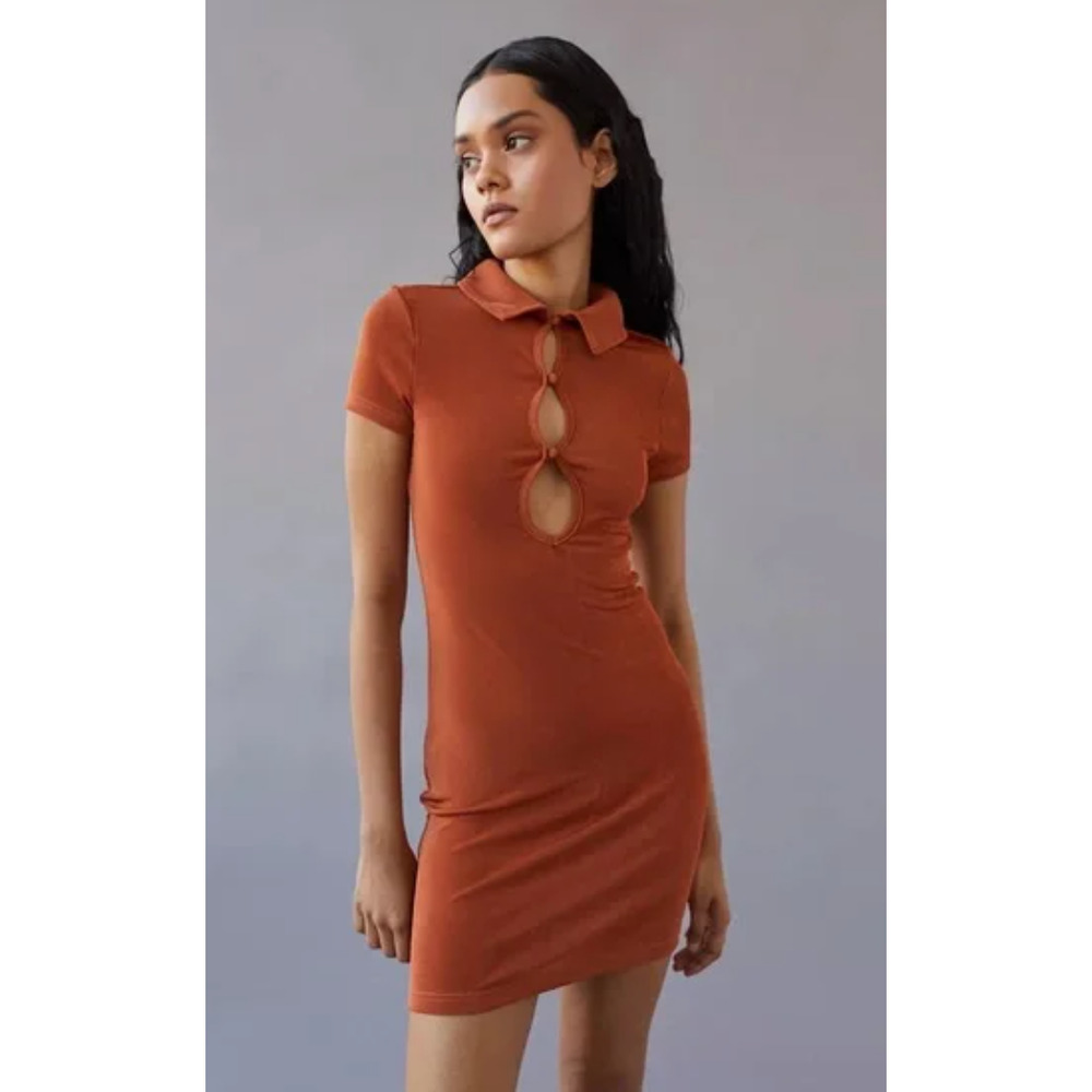 Urban Outfitters Christy Keyhole Mini Dress (Medium)
